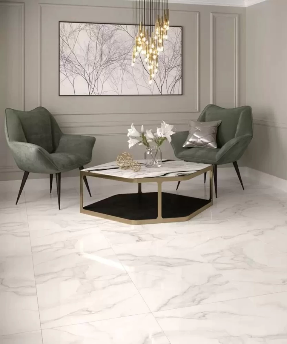 Керамогранит Carrara Premium white 60х60 см цвет